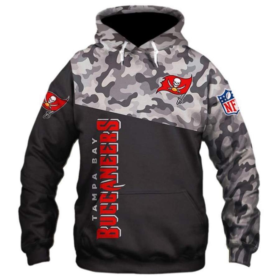 Men's Tampa Bay Buccaneers Hoodies Military 3D Sweatshirt Pullover