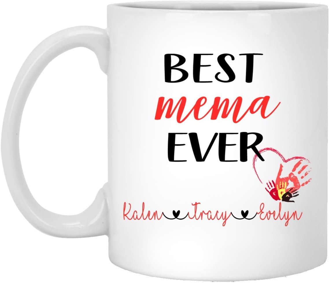 Best Mema Ever Coffee Mug – Personalized Mug – Father’S Day Gift – Gift For Mema – Fathers Day Mug – Mema Coffee Cup – Mema Coffee Mug 15Oz