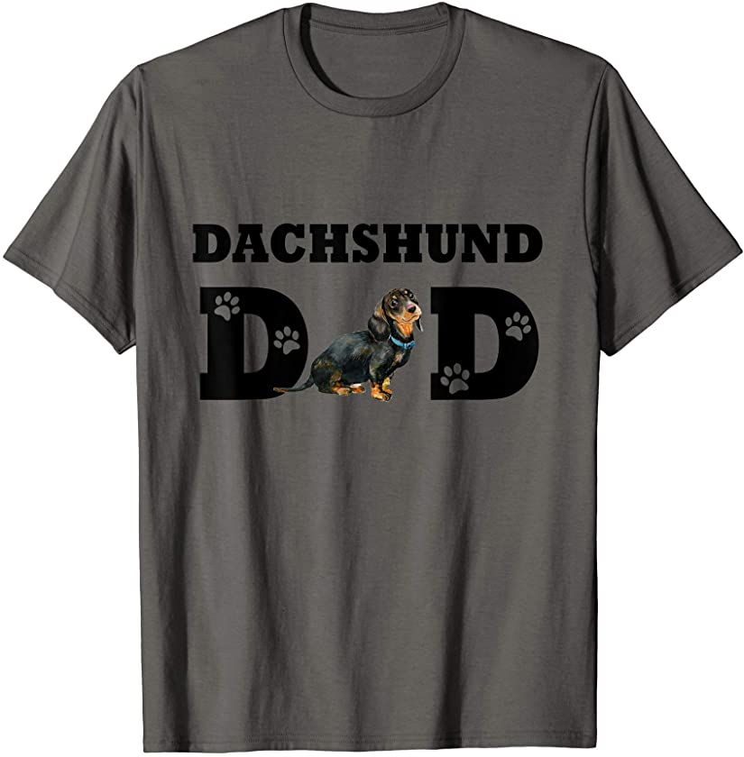 Mens Dachshund Dad Dachshund Dog Daddy Puppy T-Shirt