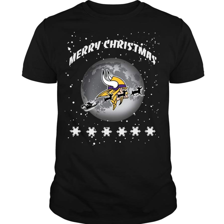 Merry Christmas T Shirt, Minnesota Vikings T Shirt