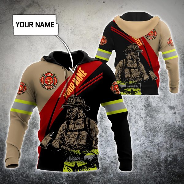 Customize Name Firefighter Hoodie Shirts For Men And Women Mh03122006