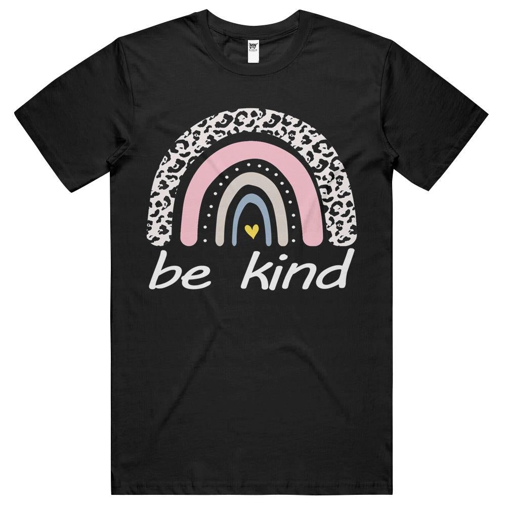 Be Kind Shirt, Be Kind Tshirt, Be Kind Rainbow Shirt, Be Kind Rainbow T Shirt, Rainbow Be Kind Shirt, Be Kind Cute Graphic Leopard Rainbow T Shirts