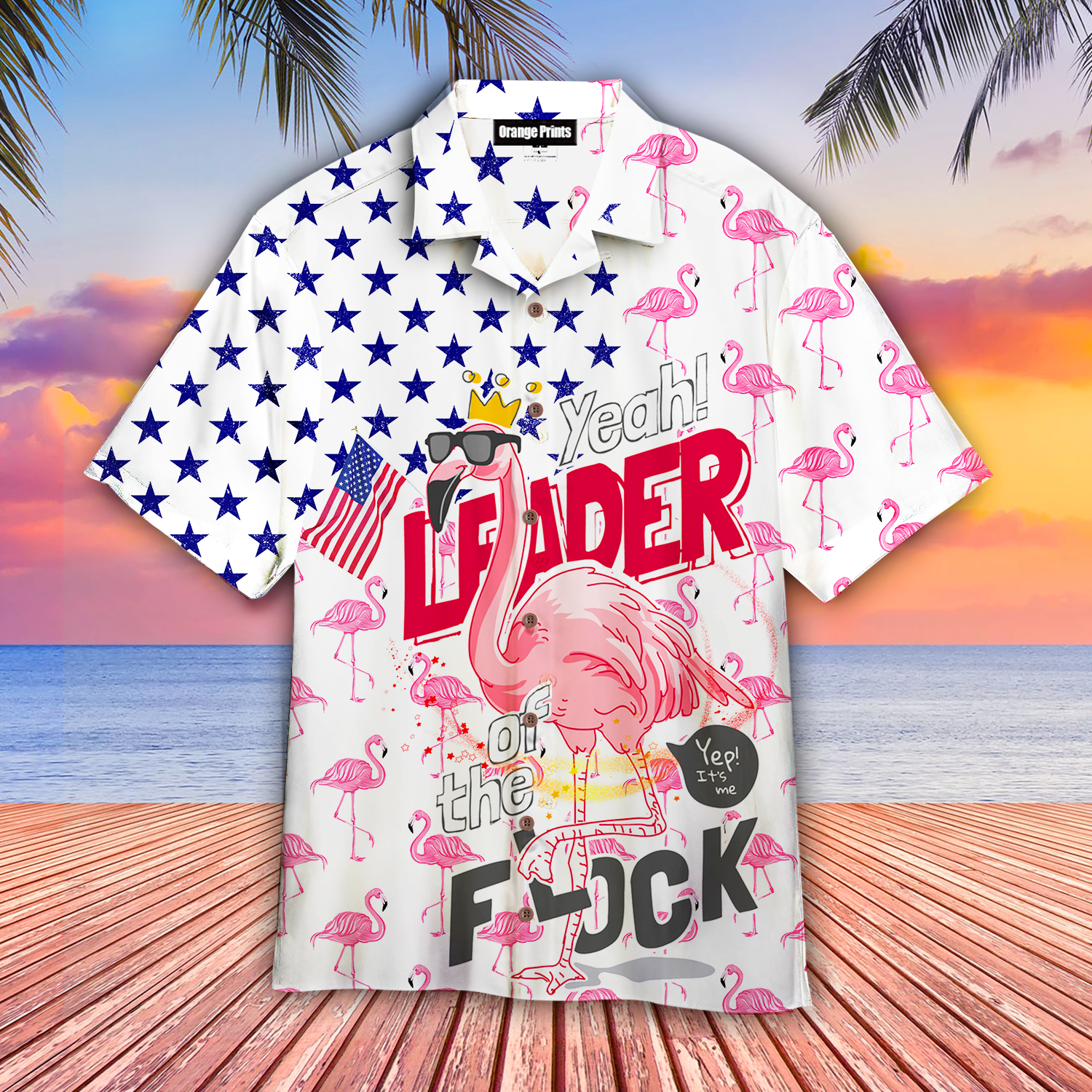 Flamingo Leader Of The Flock Hawaii Shirt For Men Women Adult Ha77798