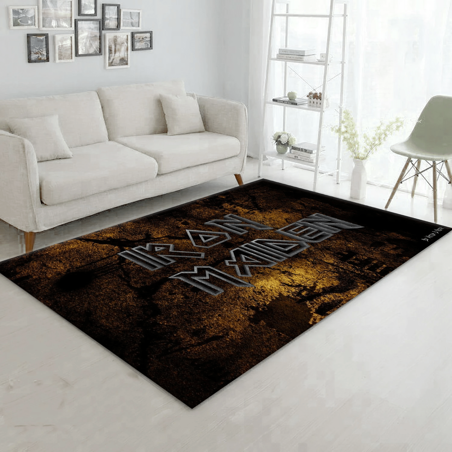 Iron Maiden Logo 5 Area Rug, Living Room  Rug – Christmas Gift Us Decor