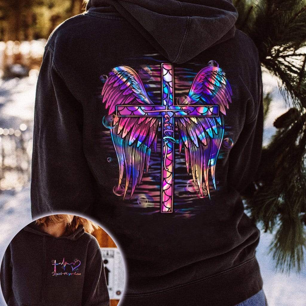 Cross Wing Mermaid mother day gift Hoodie #KV