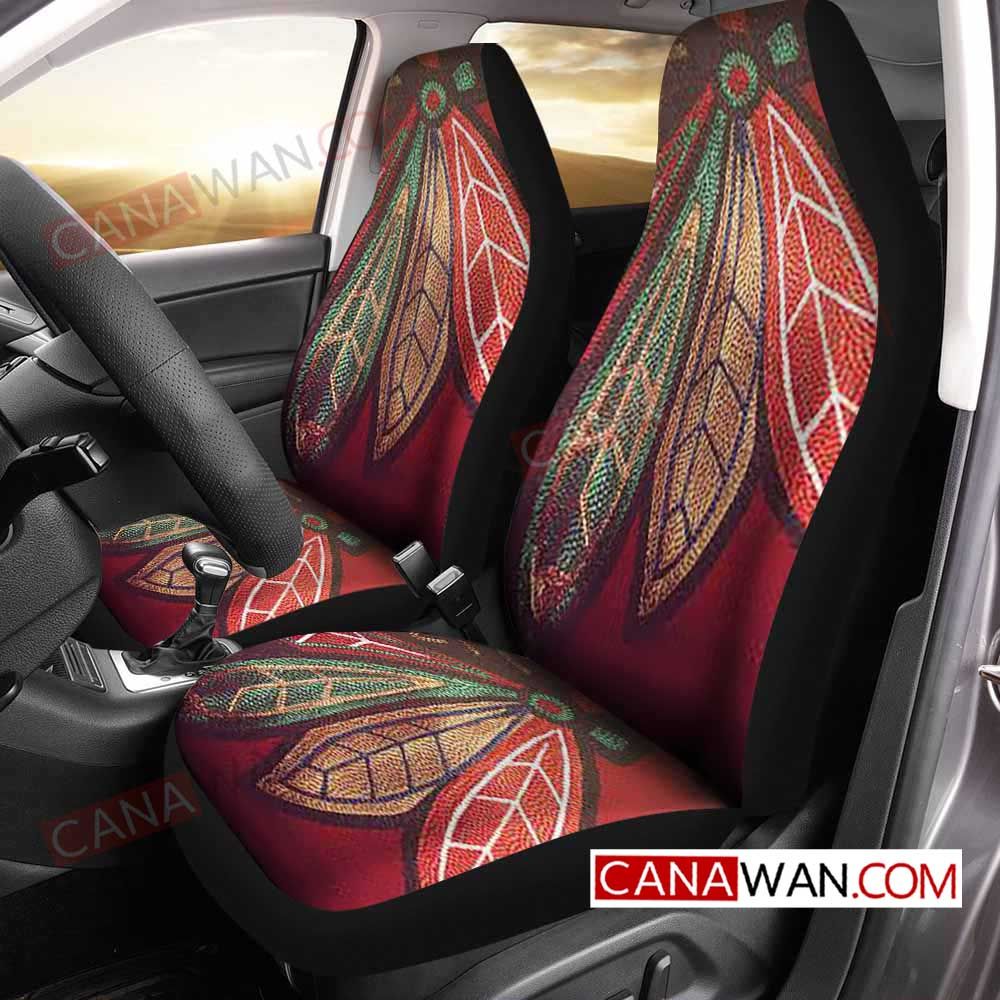 Chicago Blackhawks Style215 3D Customized Personalized Car Seat Cover