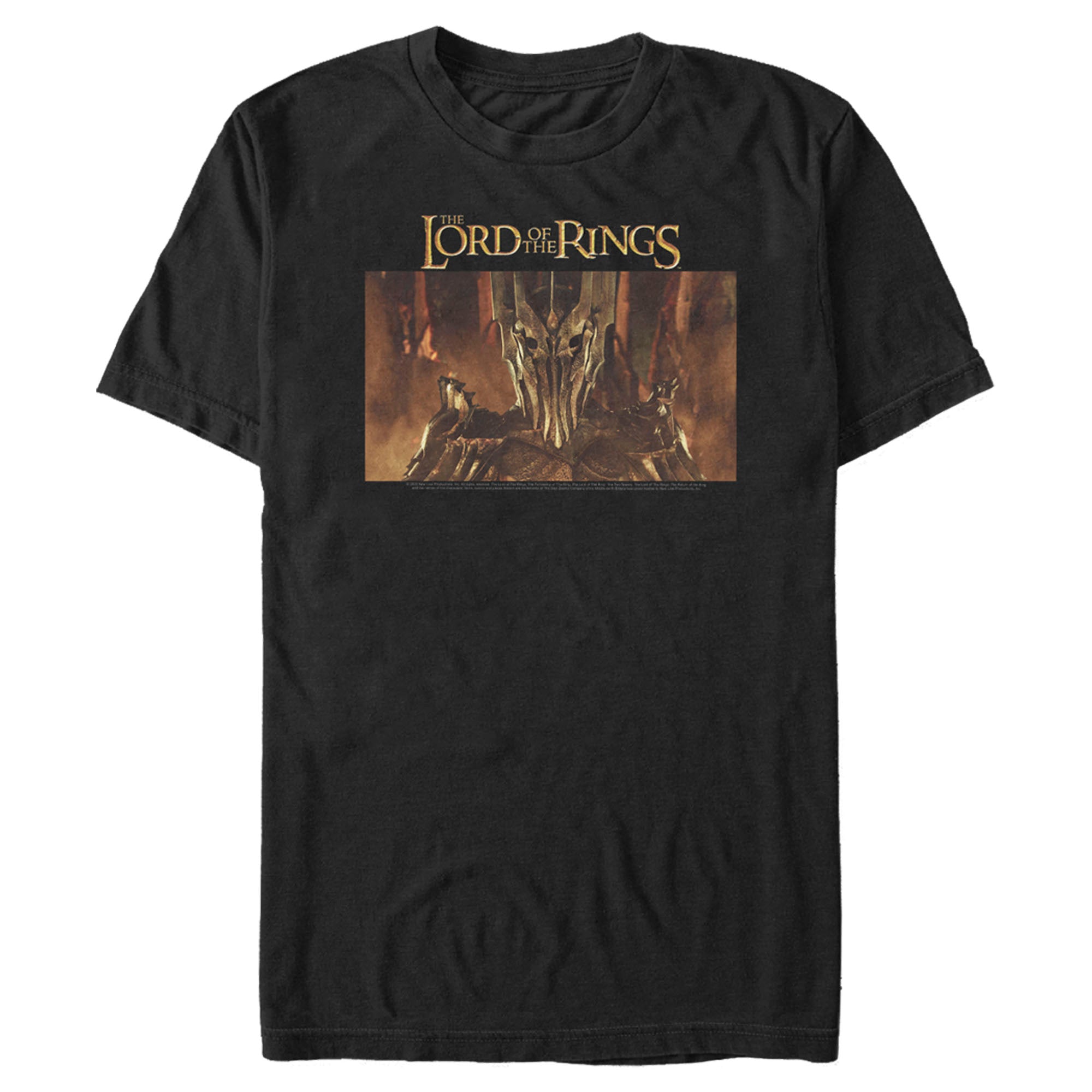 The Lord Of The Rings Men’S Fellowship Of The Ring Sauron Movie Poster  T-Shirt