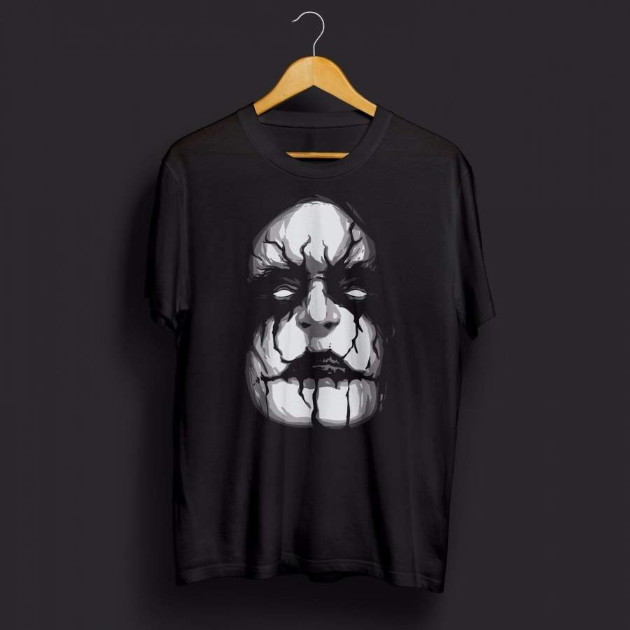 The Crow Top Scary Rock Metal Music Halloween Costume Scary Zombie Party Mens T Shirt