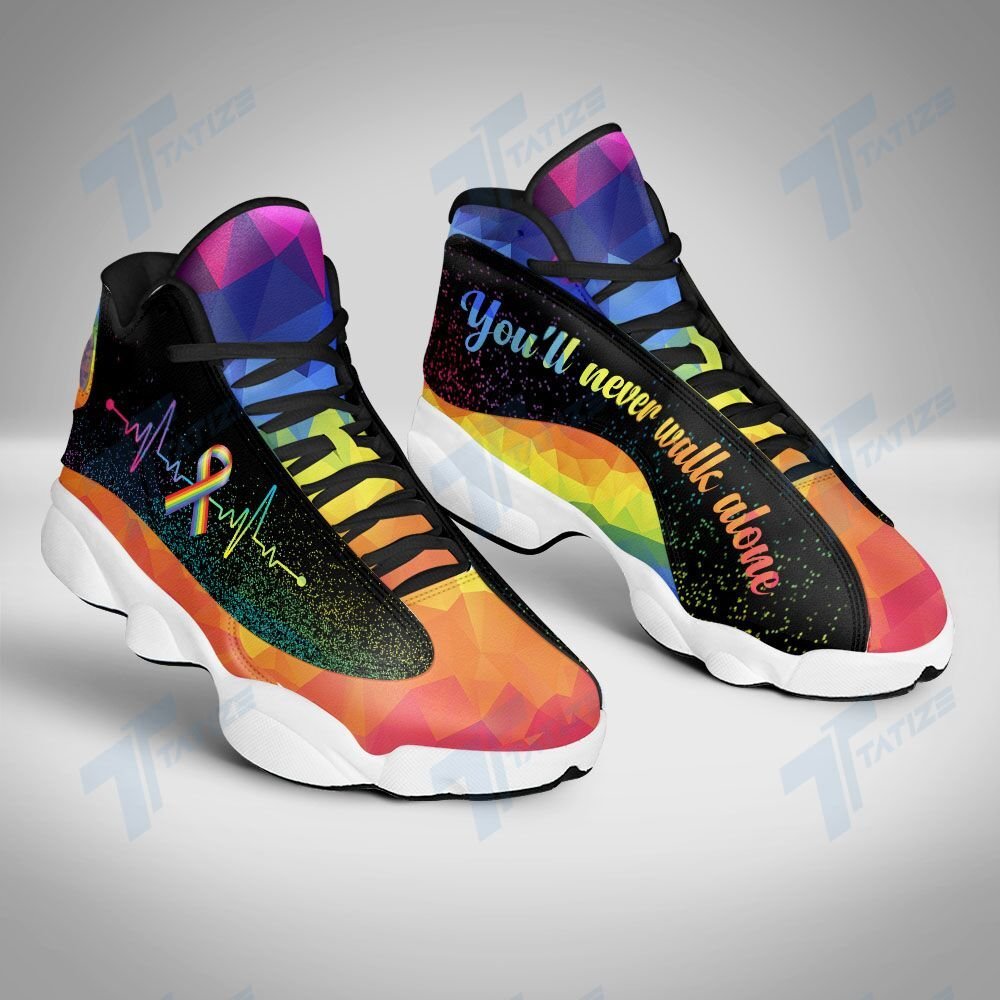 LGBT You’ll Never Walk Alone 13 Sneakers XIII Shoes