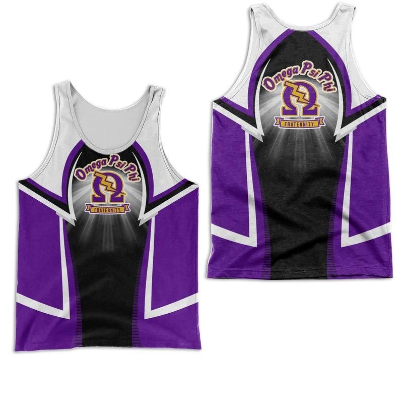 Wonderprint Tank Top Shining Omega Psi Phi Men Tank Top