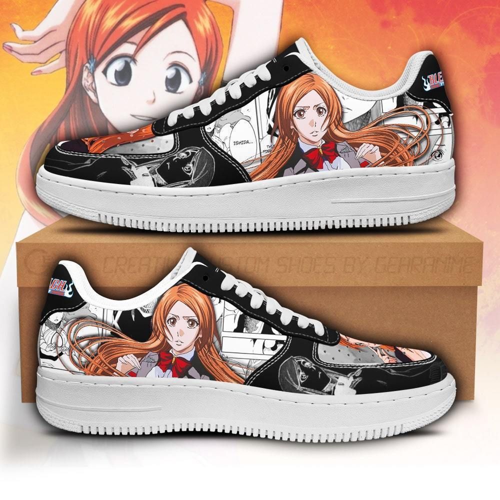 Orihime Inoue Bleach Air Force Shoes Sneakers Custom Anime