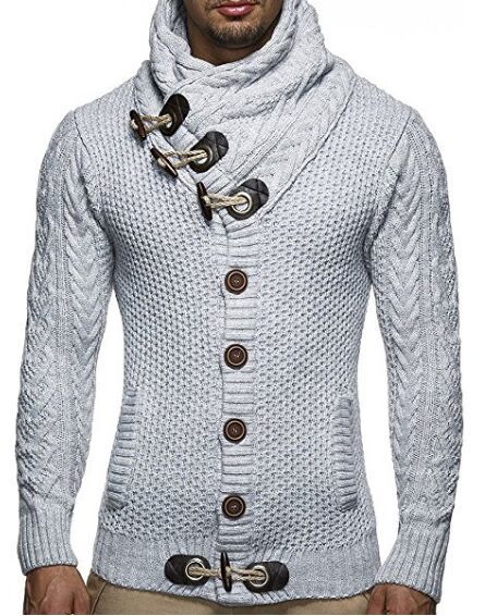 ZOGAA Men Sweater Coat Autumn Winter Knitted Cardigans Coats alx