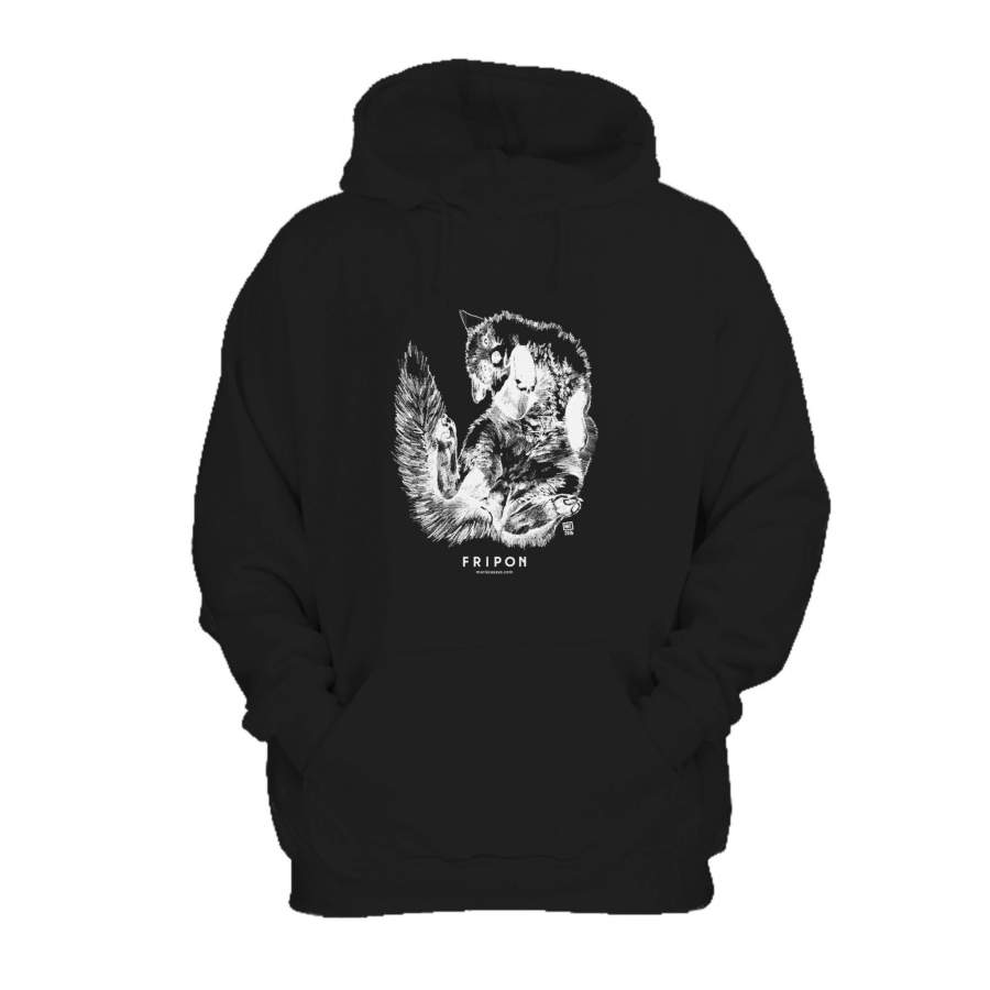 Renard Fripon Rascal Rogue Mischievous Cheeky Animal Totem 2016 Illustration Drawing Dessin Casual Hoodie