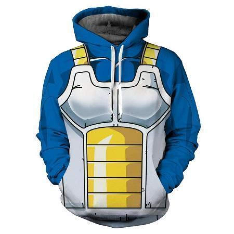 Dragon Ball Z Hoodie – Vegeta Armor Pullover Hoodie