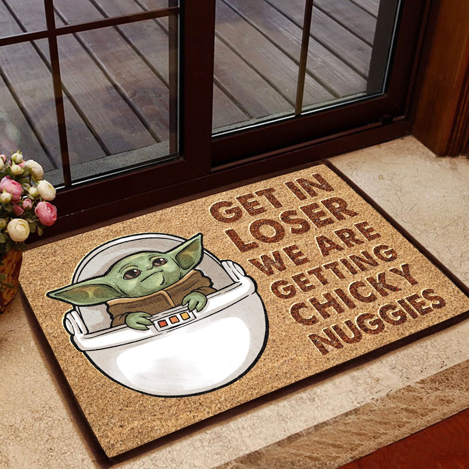 Get In Loser Coir Pattern All Over Printing Doormat Pre1883