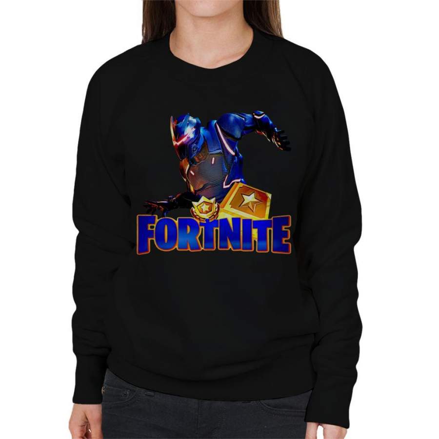 Fortnite Omega Blue Skin Women’s Sweatshirt