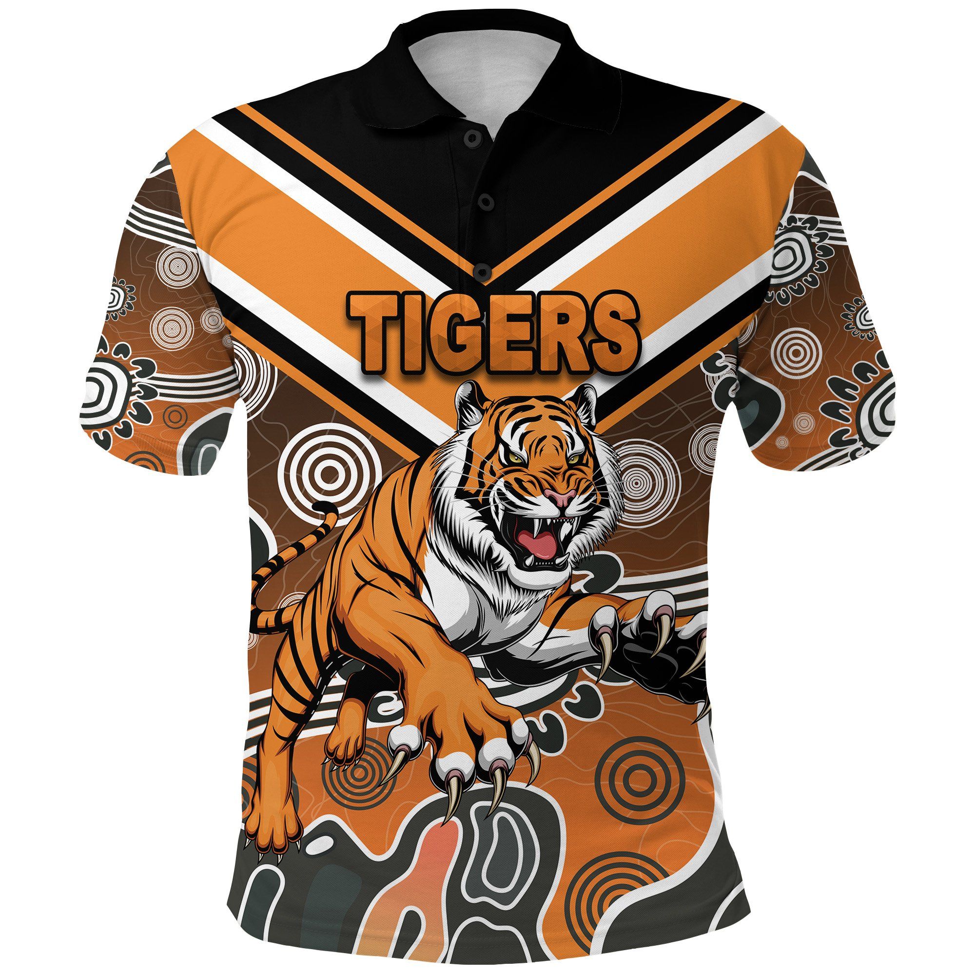 Wests Polo Shirt Tigers Indigenous K8