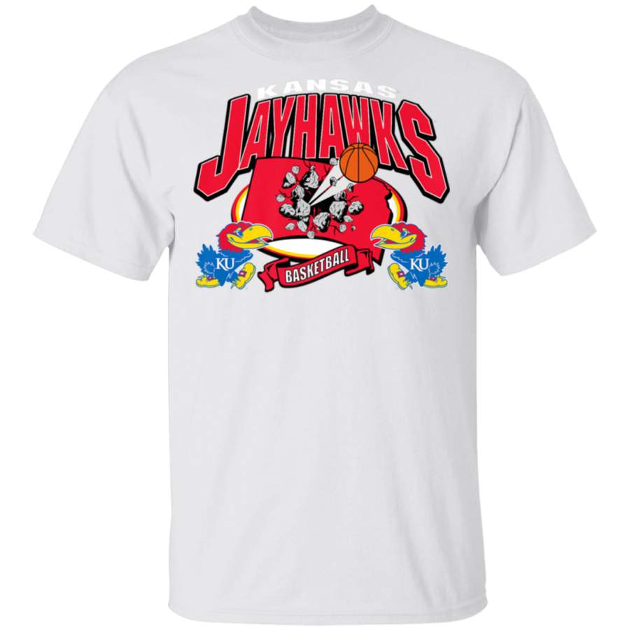 Design_Kansas Jayhawks Bustin Out Basketball TShirt  Apparel