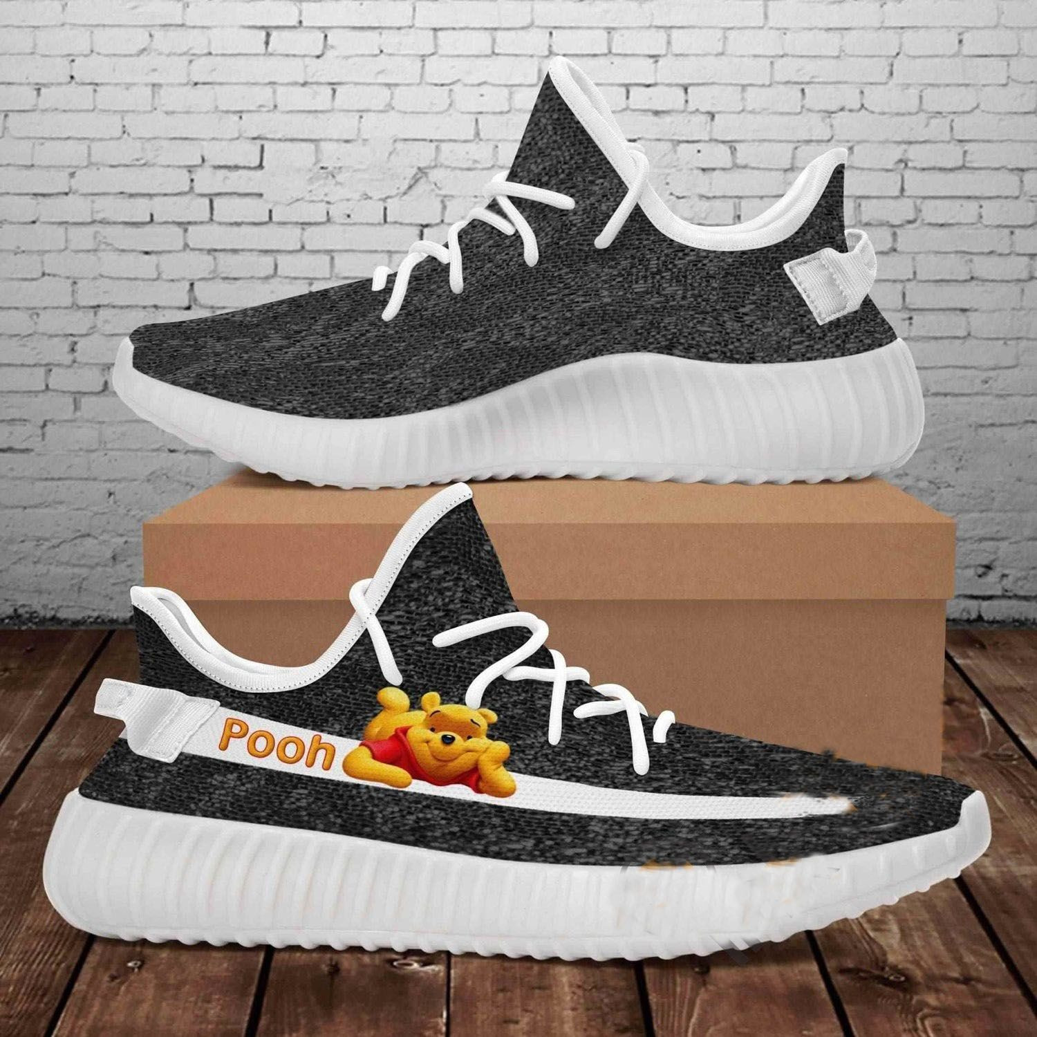 Pooh Cartoon Movie Yeezy Boost 350 Sneakers Shoes Birthday Gift Idea For Fans Him Son Boyfriend Father’S Day Shoes Yeezy Sneakers H94