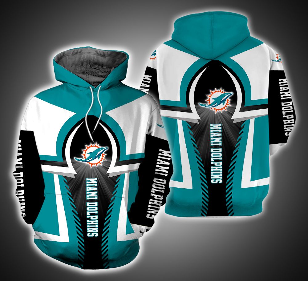 Miami Dolphins Ver.12 3D Print Hoodie