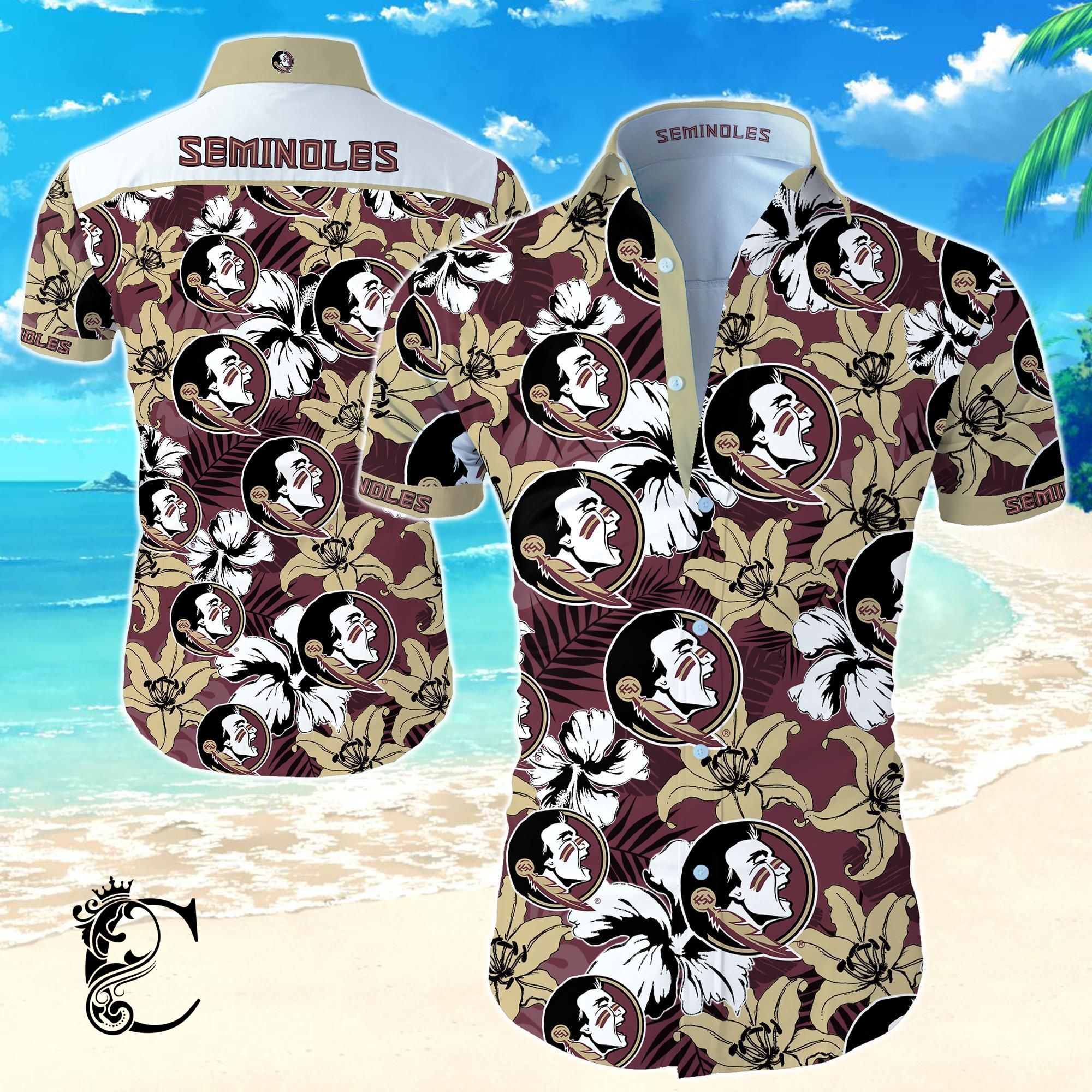 Beach Shirt Florida State Seminoles Hawaiian Shirt- Chillicothemall