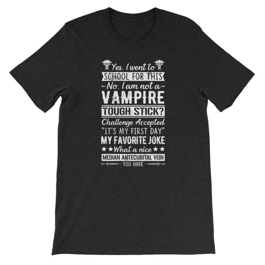 Phlebotomy Shirts  Phlebotomist Vampire Shirt
