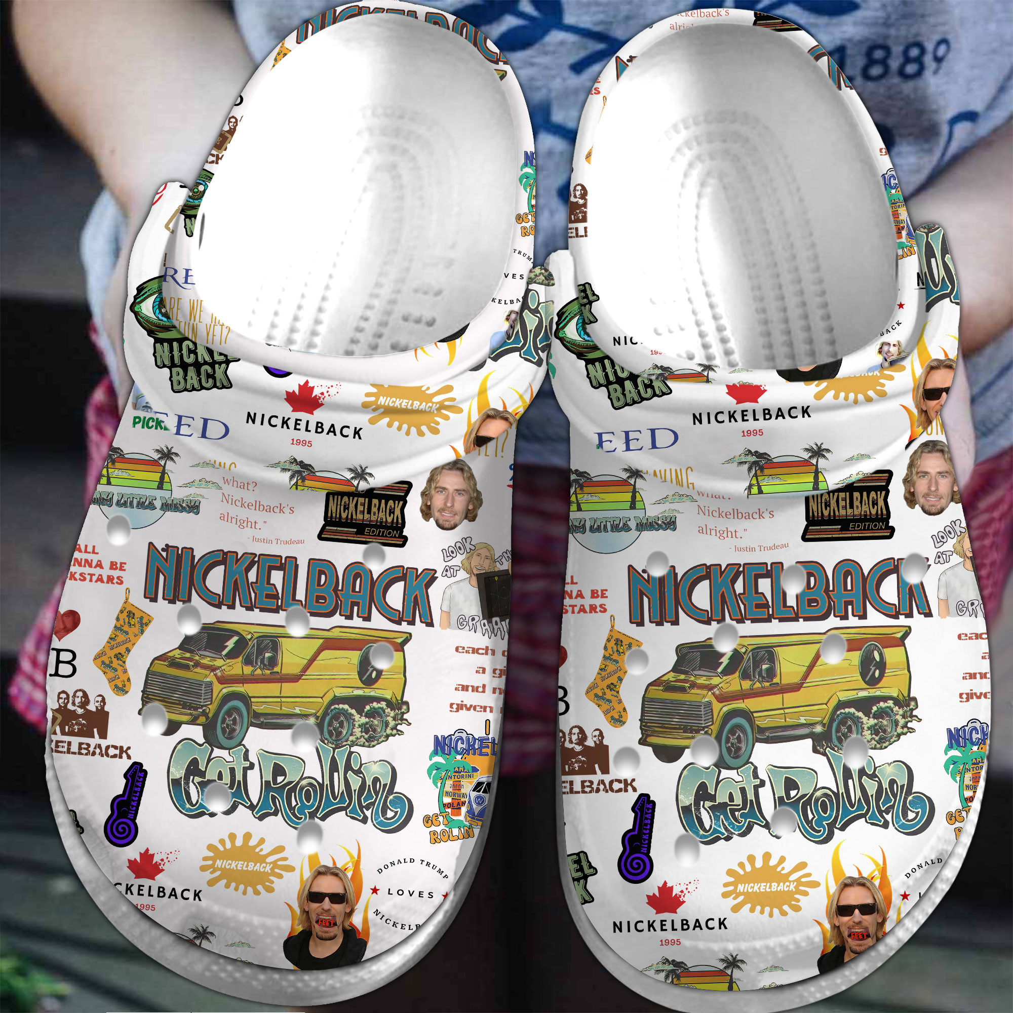 Premium Nickelback Music Crocs Crocband Clogs Shoes Comfortable For Men Women and Kids 2