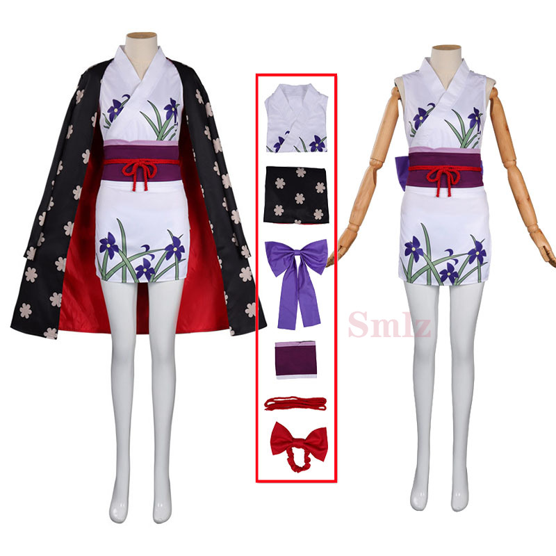 Anime Cosplay Nico·Robin cosplay Costume Uniform Kinomo Halloween Suit alx