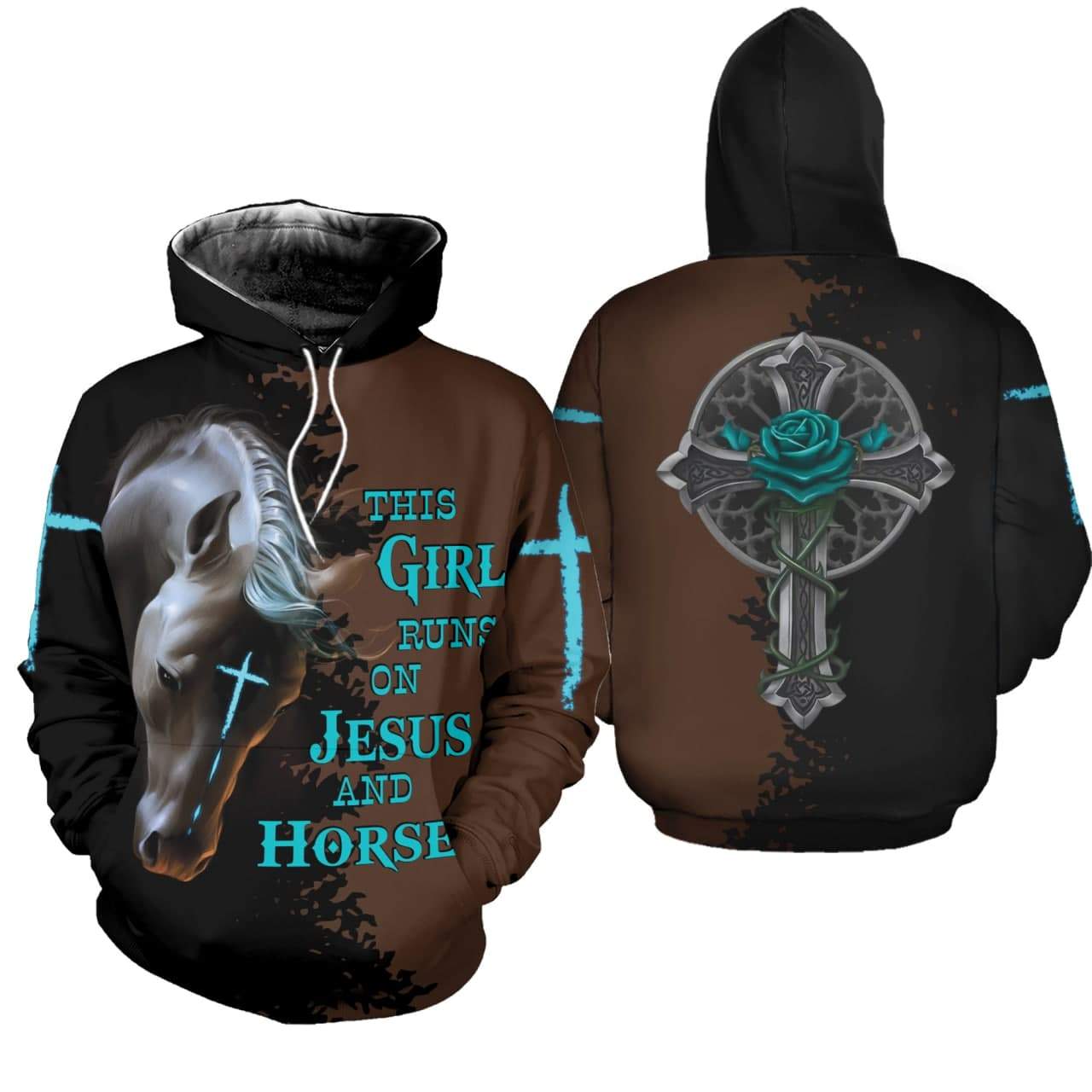 Horse Cross This Girl Hoodie 3D #210L