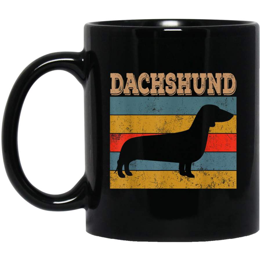 Vintage Style Retro Distressed Dachshund Dog Animal Gift Mug