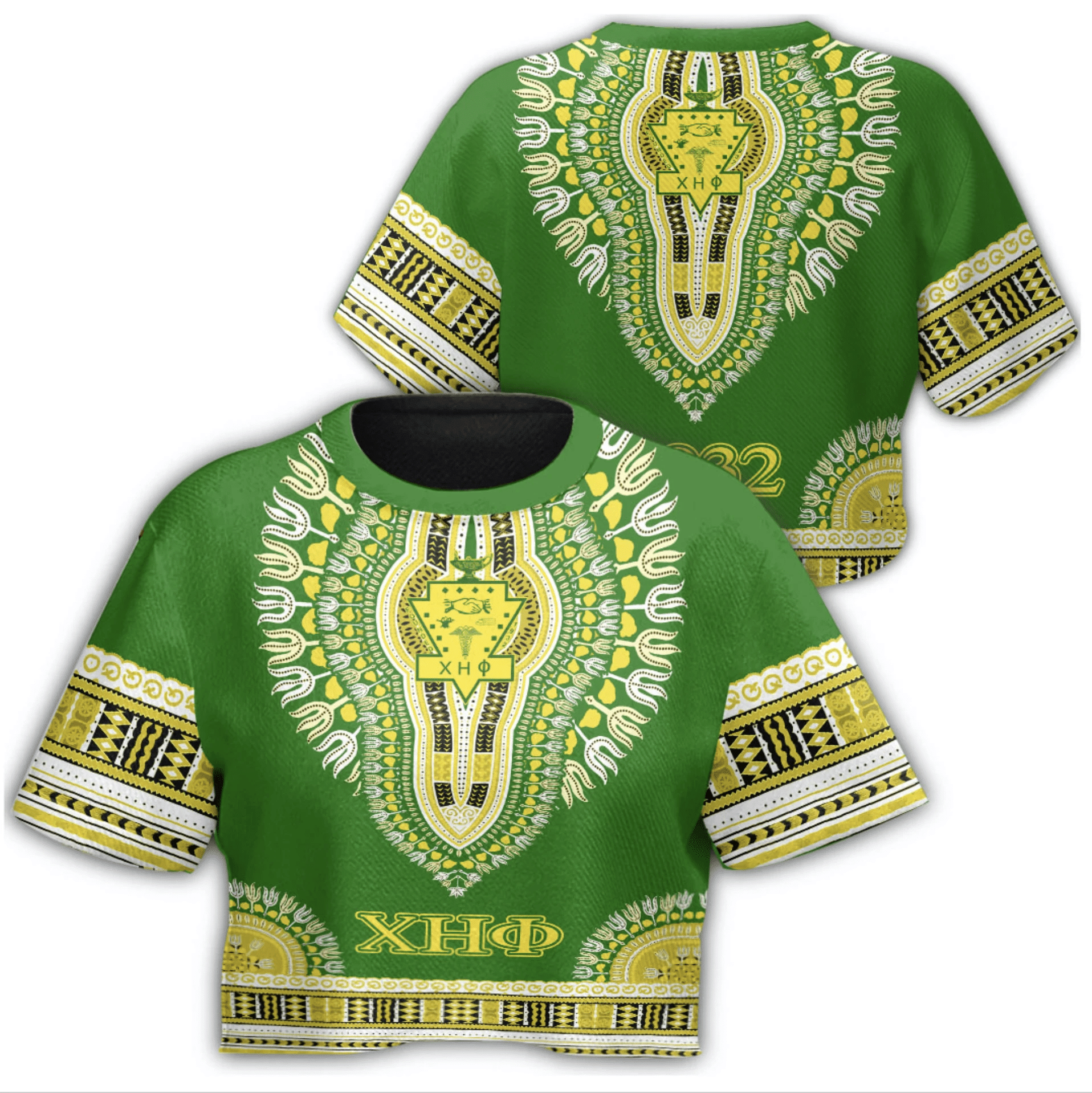 Sorority Tshirt – Chi Eta Phi Dashiki Croptop Tshirt