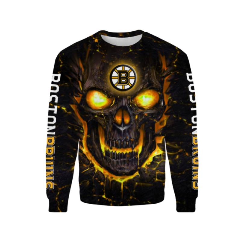 Lava skull boston bruins full over printed shirt – maria