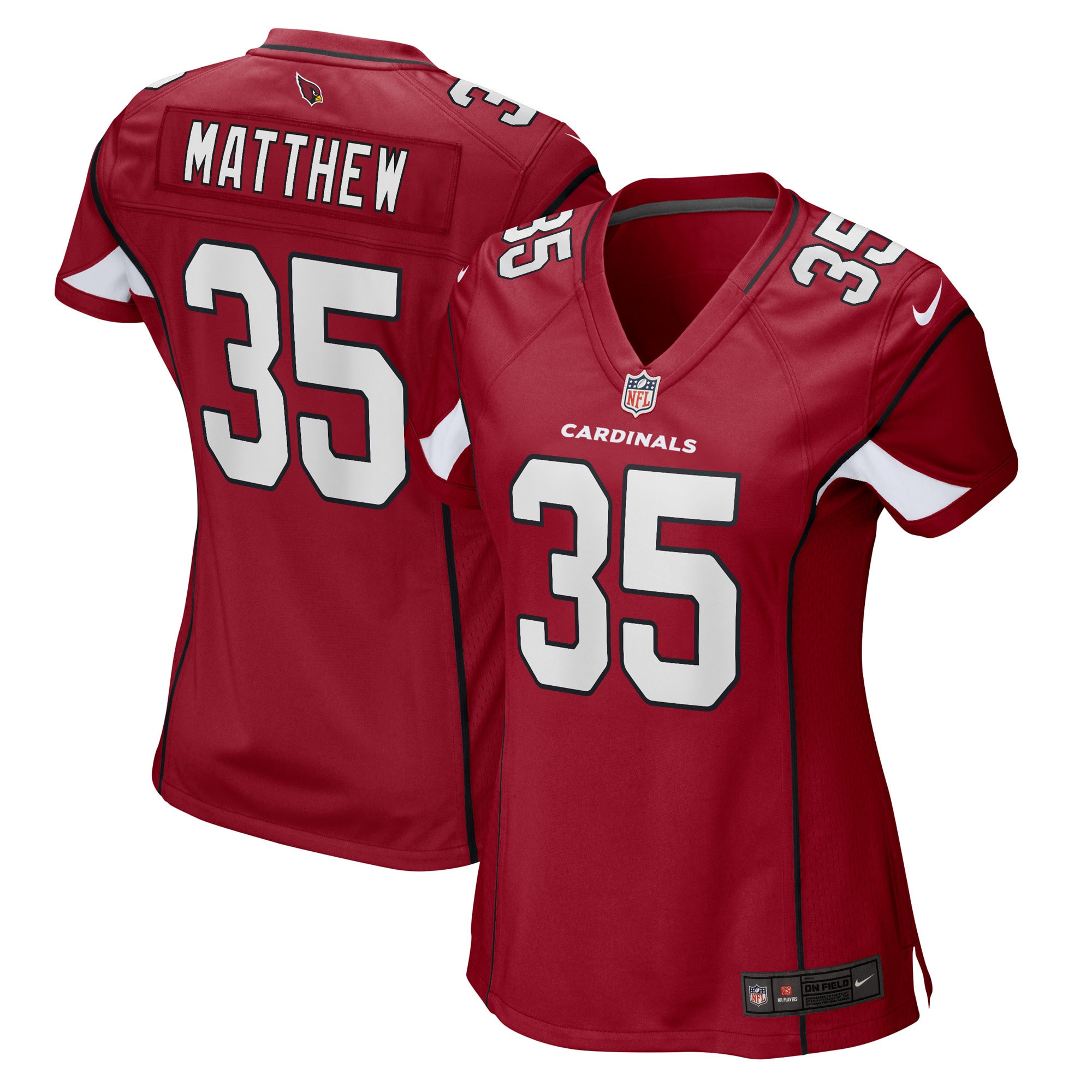 Women’s Arizona Cardinals Christian Matthew Cardinal Game Player Jersey