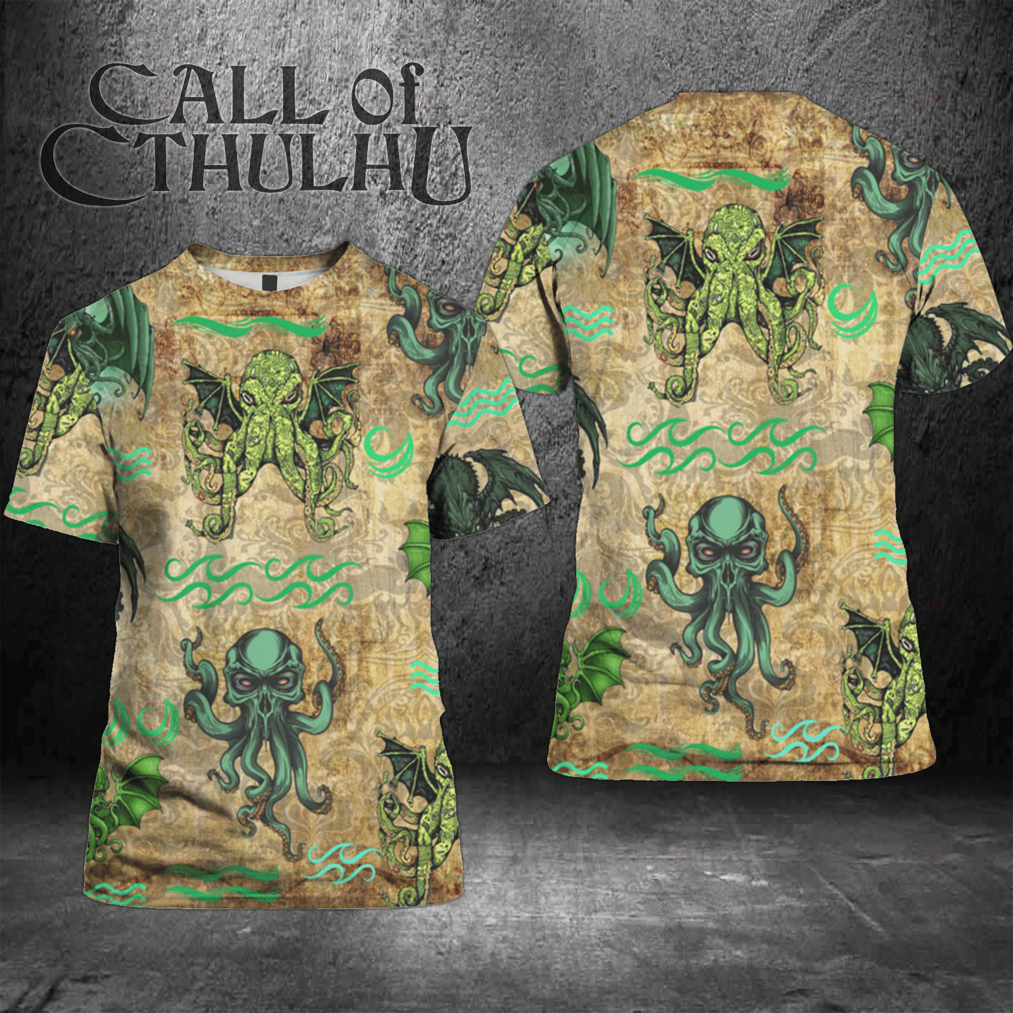 Cthulhu 3D T-Shirt 3Ts-Y9O3