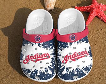 Cleveland Indians Crocband Clog Clog Comfortable For Mens And Womens Classic Clog Water Shoes Cleveland Indians Crocs