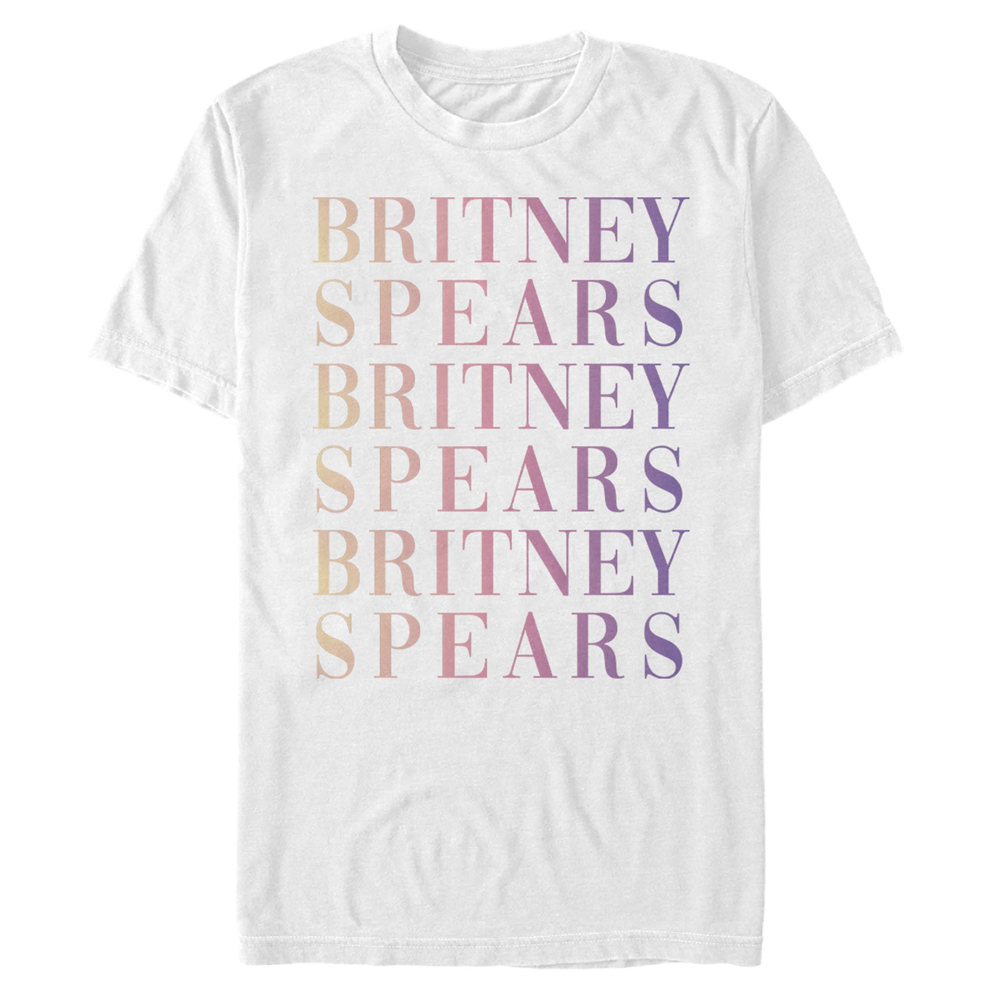 Britney Spears Men’S Name Stack  T-Shirt