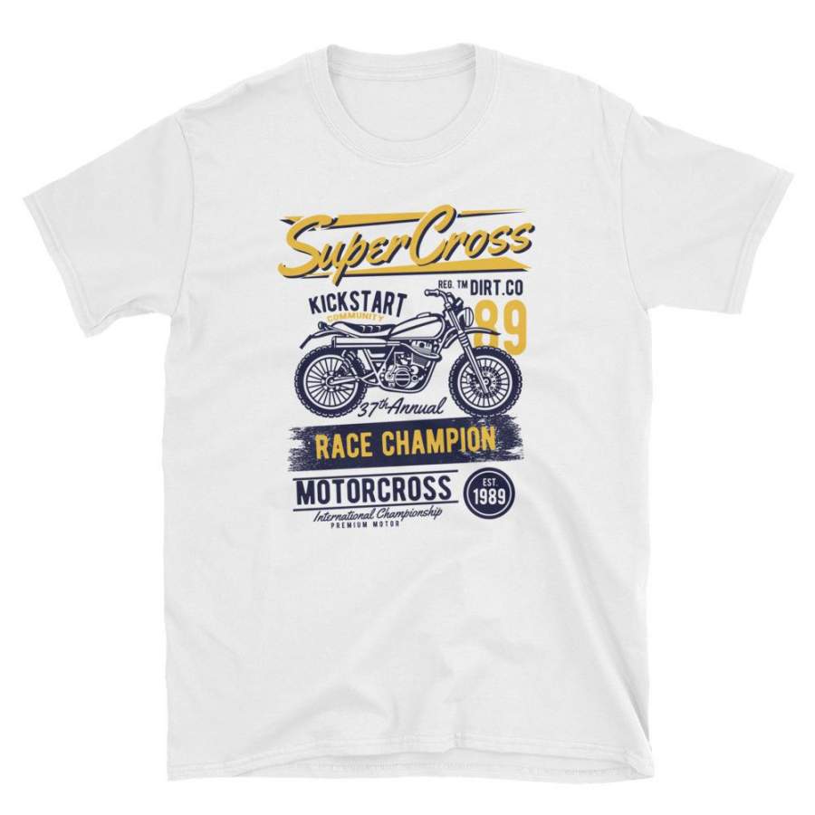 Super Cross Motocross Race Championship Vintage Poster T-Shirt