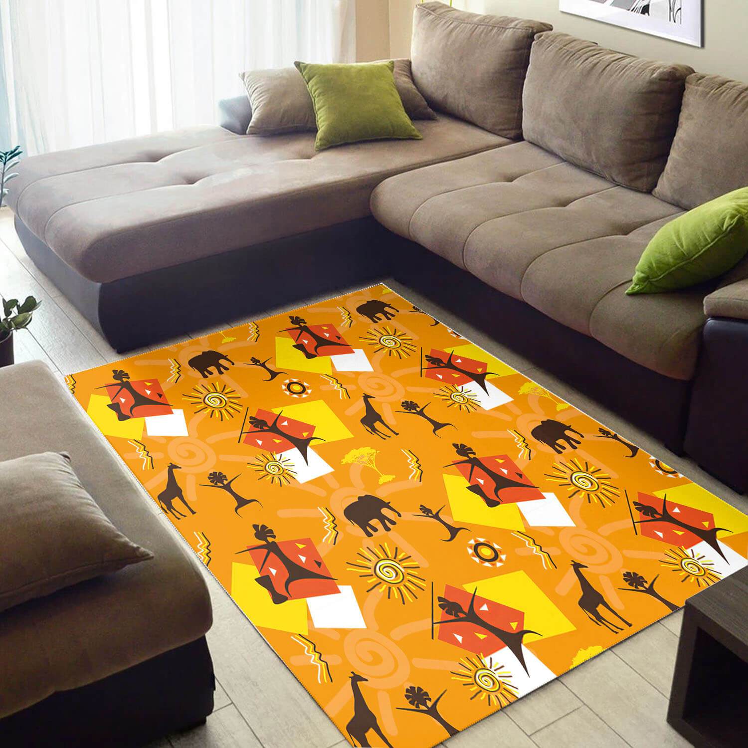 Trendy African American Rug Attractive African American Black Art Seamless Pattern African Style Floor Rugs African Themed Home Decor BPS3398