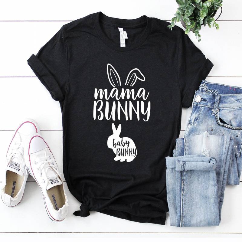 Crushtee Mama Bunny Baby Bunny&quot Pregnancy T Shirt, Pregnancy Reveal Shirt, Pregnancy Announcement Gift, Maternity Shirt, Pregnancy Gift