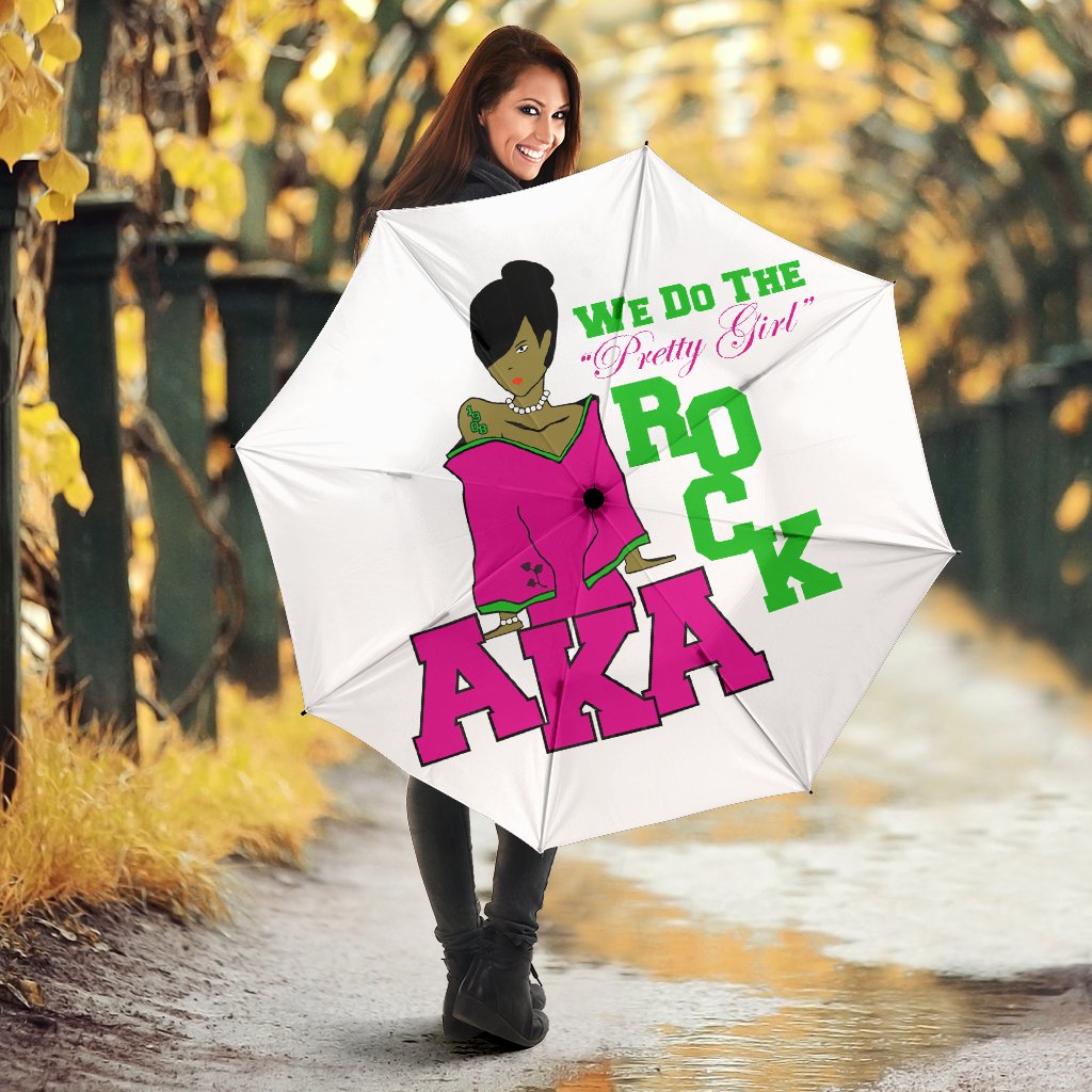 Alpha Kappa Alpha 1908 Aka Girl 3D Printed Umbrella