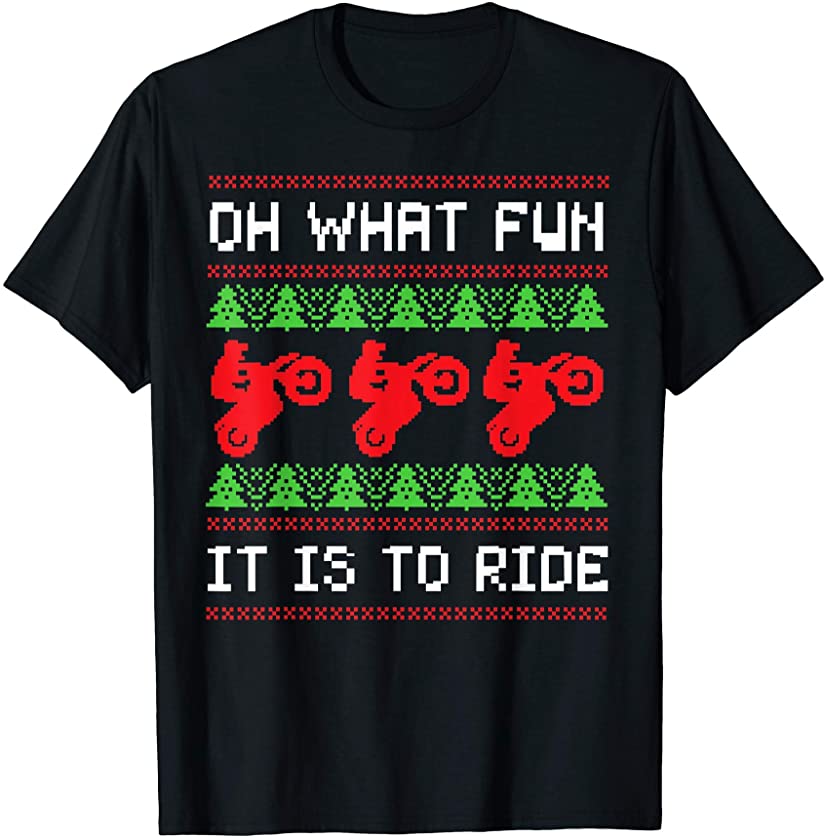 Ugly Christmas Motocross Dirt Motorcycle Bike Motorbike Gift T-Shirt