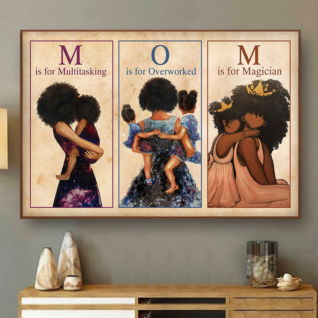 Black Mom Poster Painting Art Home Decoration Gift Idea – MD – Home ...