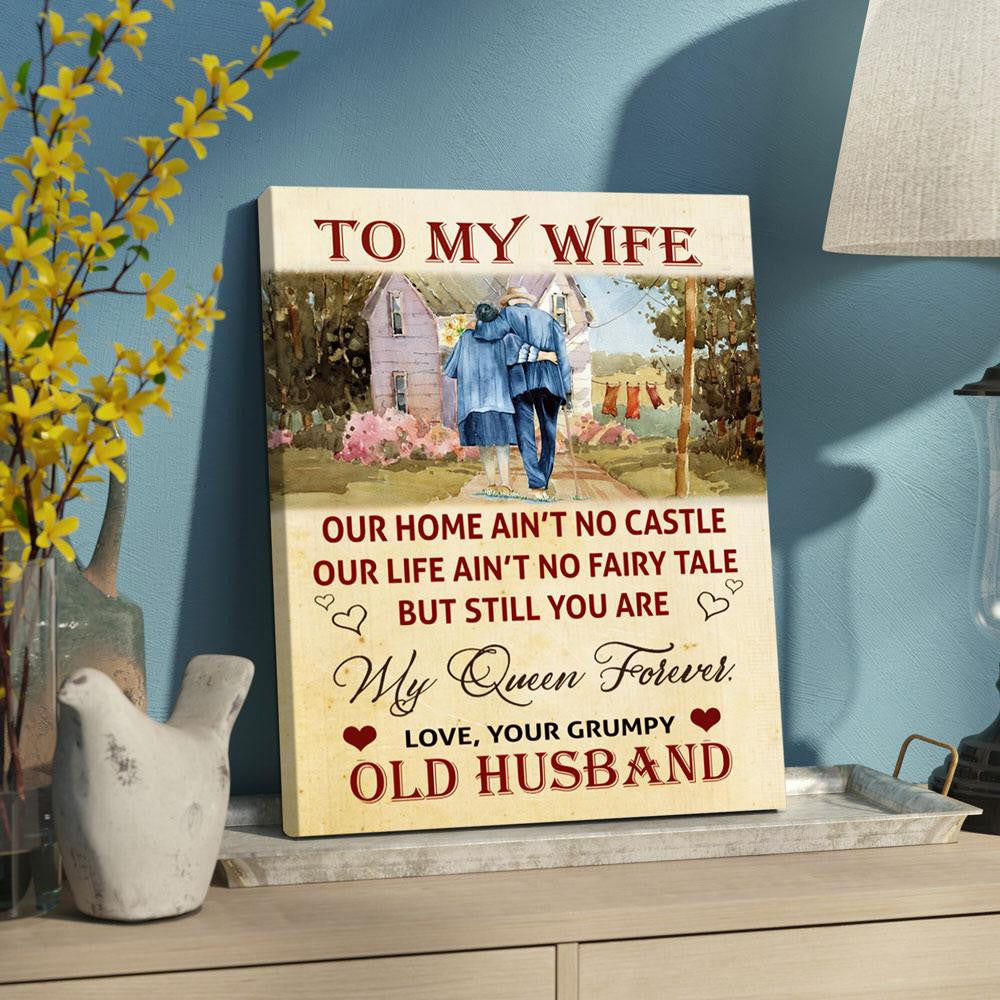 Anniversary Gift For Wife Our Home Aint No Castle Canvas Gift For Family, Wall Art Decor, Canvas Print, Home Decor