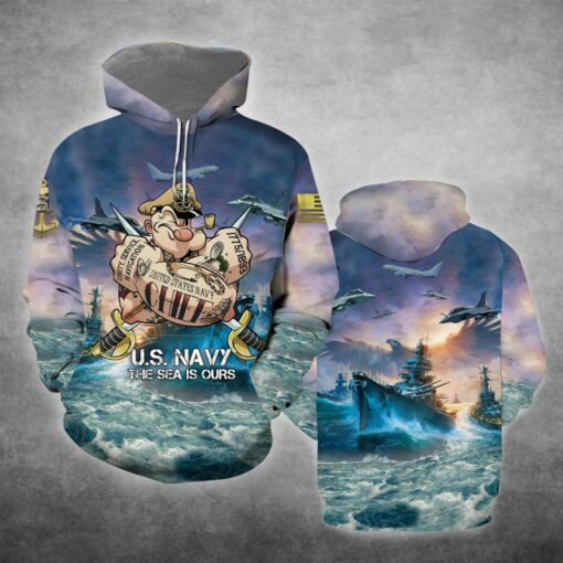 Us Navy Veteran The Sea Is Our 3D All Over Print Shirts For Men & Women, Happy Veteran Memorial 3D Shirts, Veteran Day