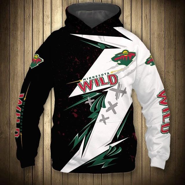 Minnesota Wild Graffiti Casual Hoodie