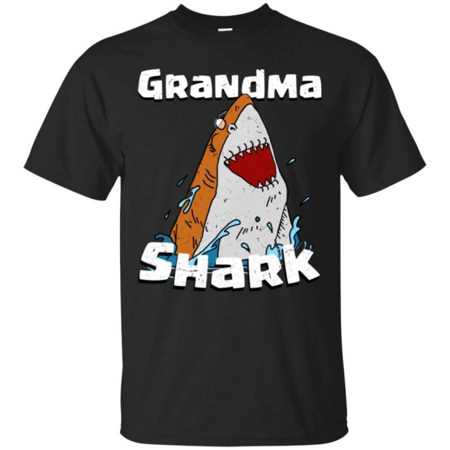 AGR Premium Grandma Shark Shirt Grandparents Gift Jaq T-shirt