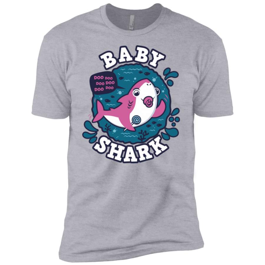 Shark Family trazo – Baby Girl chupete Men’s Premium T-Shirt