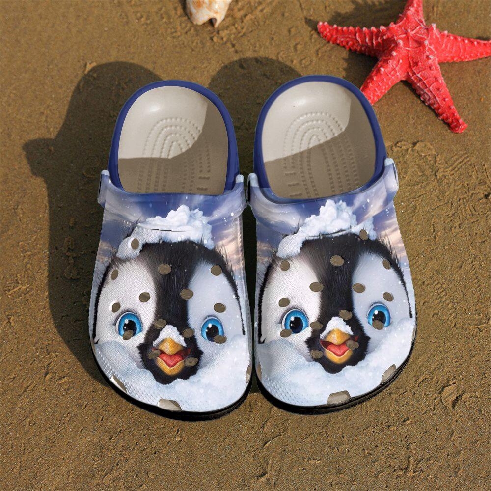 Penguins Personalized Clog, Custom Name, Text, Color, Number Fashion Style For Women, Men, Kid, Print 3D I Love Penguins