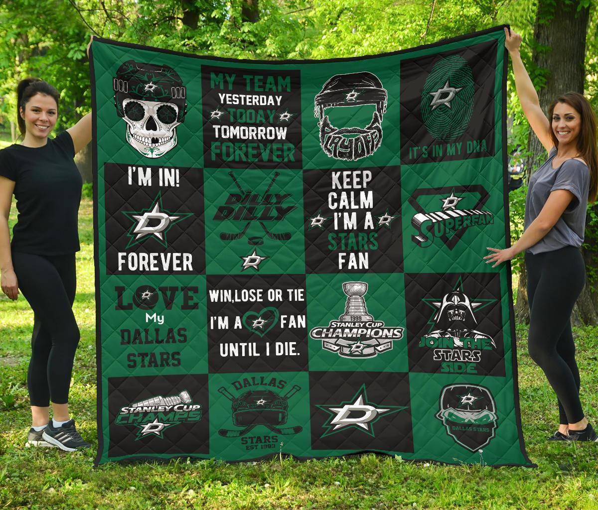 Fan Dallas Stars Quilt Blanket Amazing Gift Idea