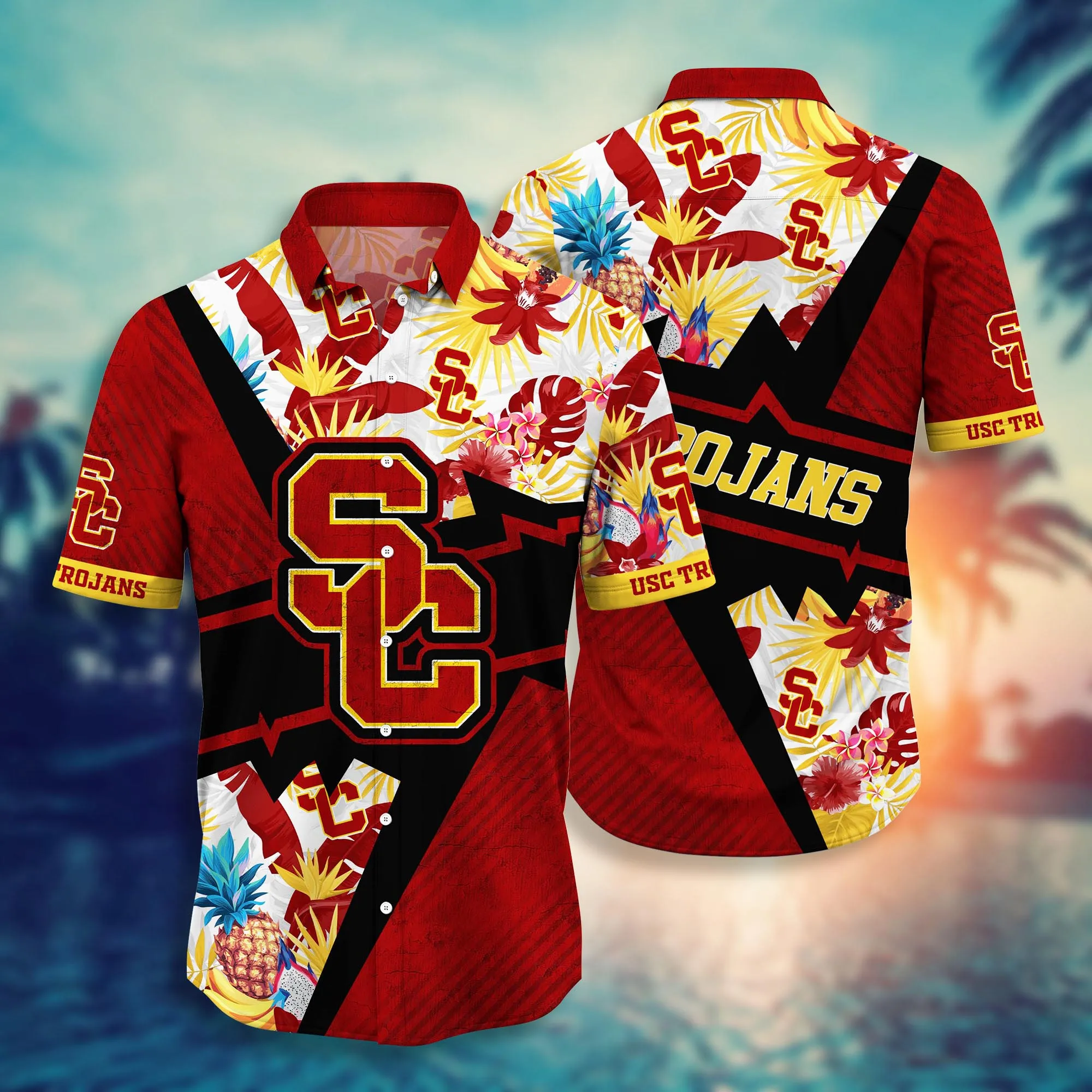 Usc Trojans NCCA Hawaiian Shirt Summertime Aloha Shirt